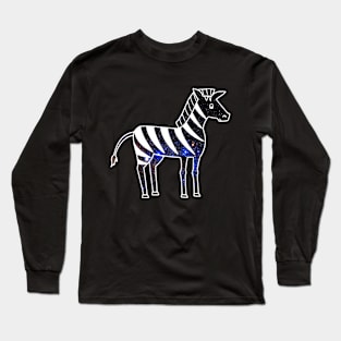 Space Zebra Long Sleeve T-Shirt